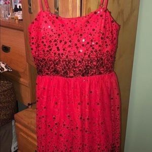Never worn red and sequin dress
